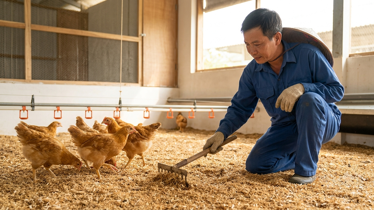 Các lưu ý để kéo dài tuổi thọ chất độn chuồng