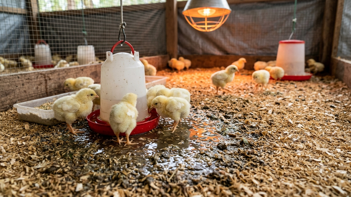 Các nguyên nhân gây ẩm ướt và mùi hôi trong chuồng úm