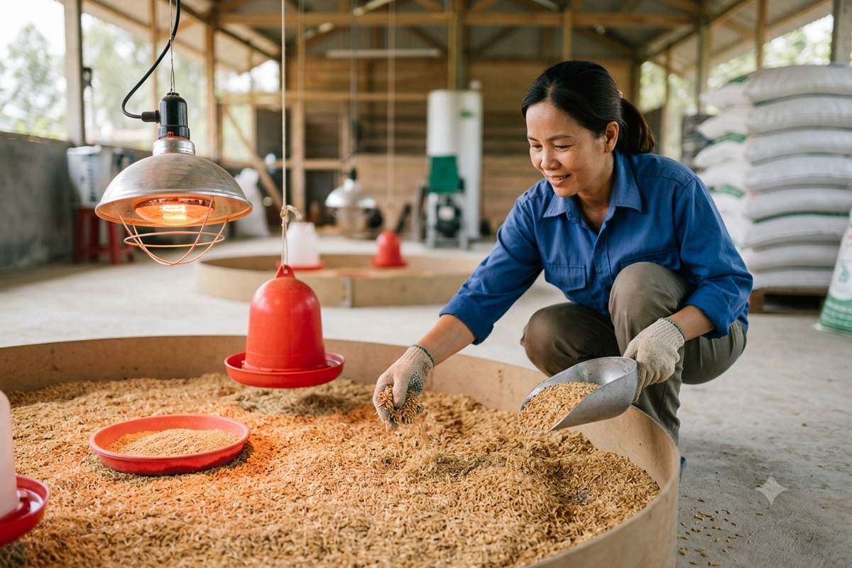 Các bước chuẩn bị trước khi đón gà