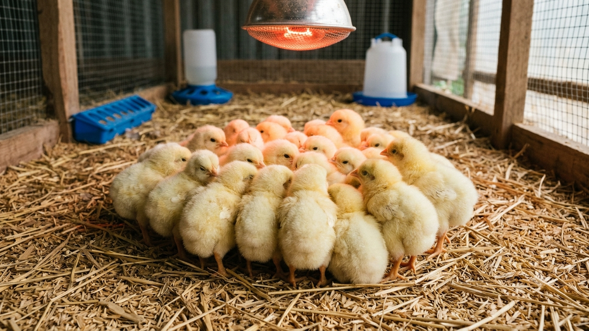 Cách nhận biết gà con đang bị lạnh