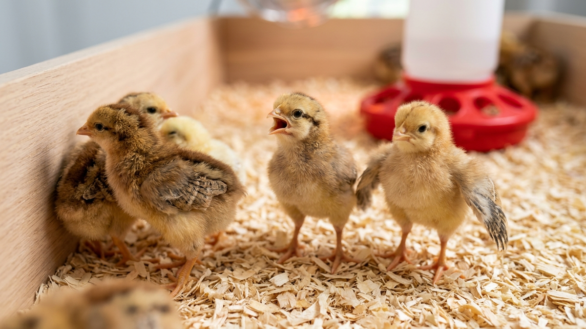 Cách nhận biết gà con đang bị nóng