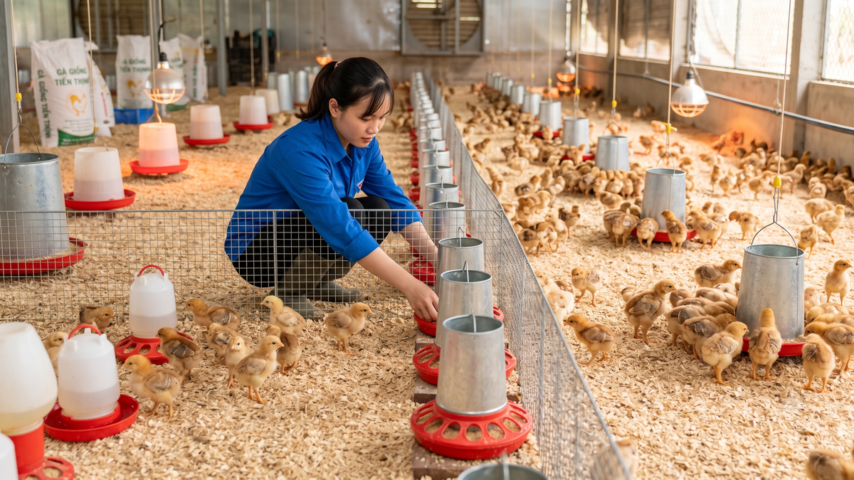 Giải pháp hạn chế tình trạng gà con ăn không đều