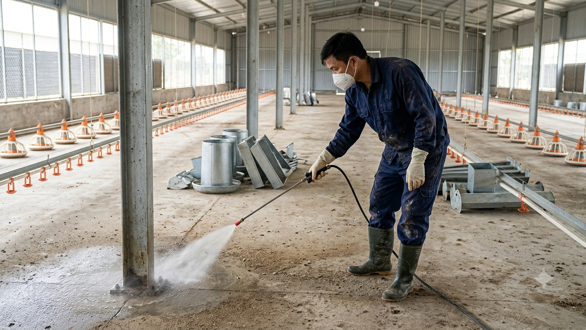 Loại bỏ mầm bệnh tồn lưu từ lứa cũ