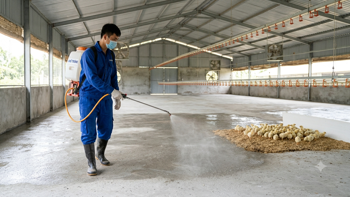 Tạo môi trường sống an toàn cho gà con